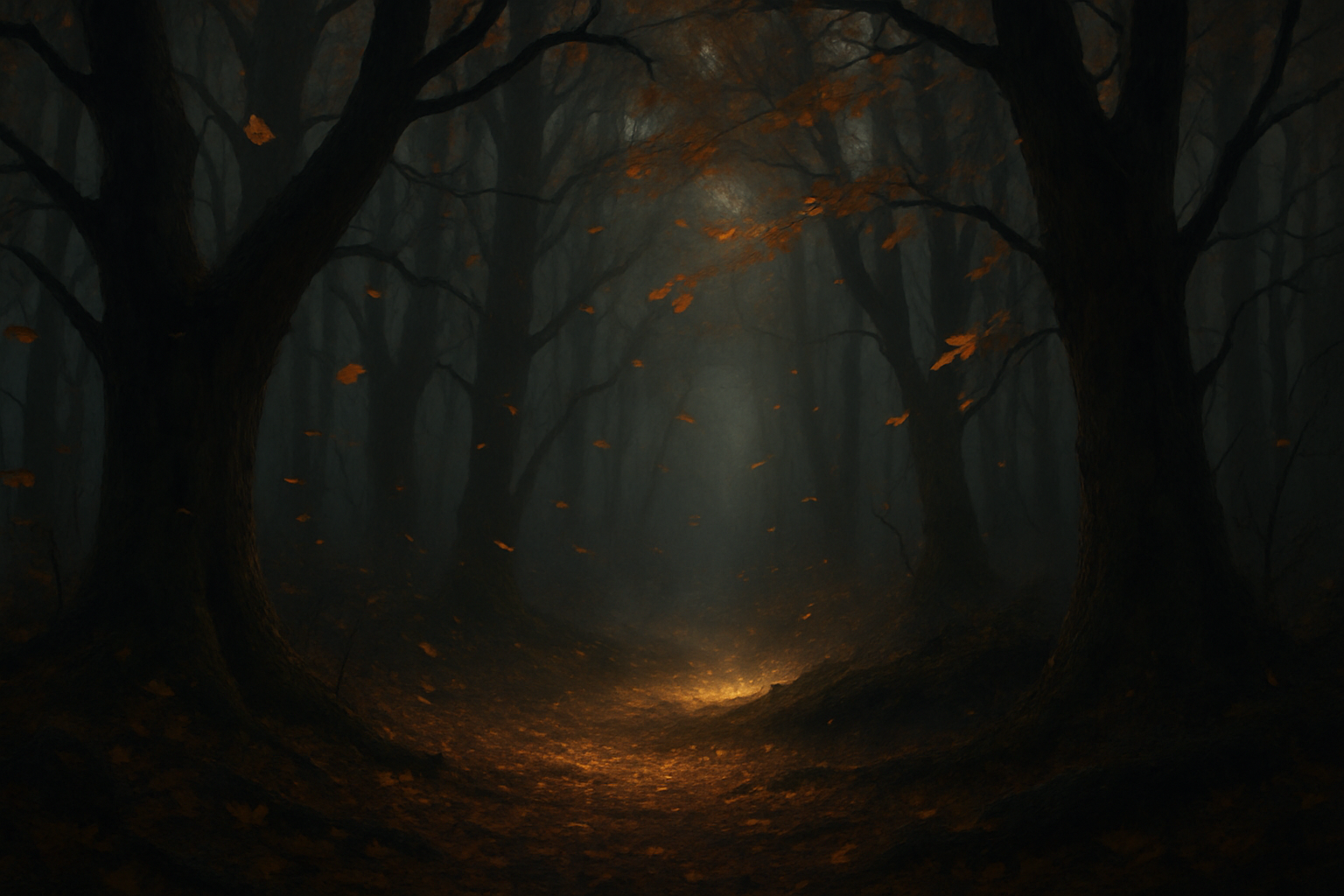 Dark Forest, Crisp autumn Air, and Temptation