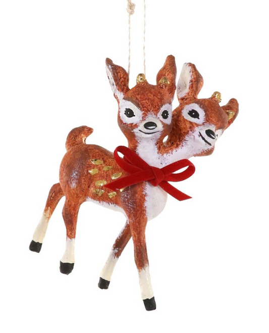 Twin Deer Ornament
